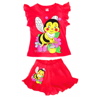 20-200408 "BEE", костюм для девочки, 1-4 года, красный 20-200408 "BEE", костюм для девочки, 1-4 года, красный